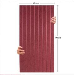 DEKORATİF VE AKUSTİK KEÇE PANEL BORDO LAMBİRİ DESEN
