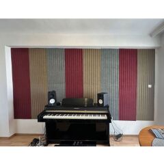 DEKORATİF VE AKUSTİK KEÇE PANEL BORDO LAMBİRİ DESEN