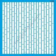 Stencıl Bambu Duvar Desen - KM1156