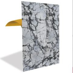 FAYANS ÜSTÜ PVC KAPLAMA 41 X 62 SİYAH ÇİZGİLİ MERMER DESEN-586