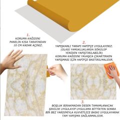 FAYANS ÜSTÜ PVC KAPLAMA 41 X 62 BEJ MERMER DESEN-592