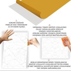 FAYANS ÜSTÜ PVC KAPLAMA 41 X 62 SİLVER MERMER DESEN-593