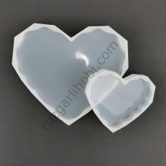 Kalp Silikon Mücevher Kalıbı CA-AM171 ( Heart )