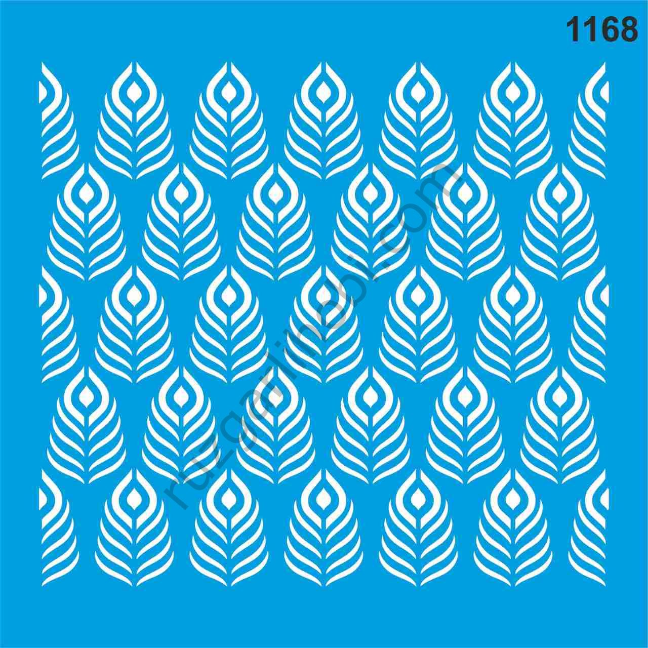 Stencıl Tüylü Desen - 1168