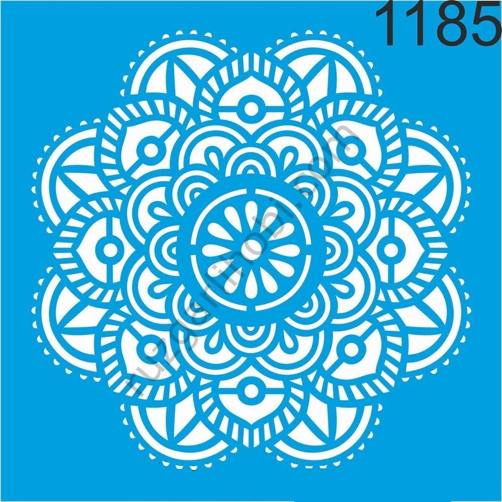 Stencıl Mandala Desen - 1185
