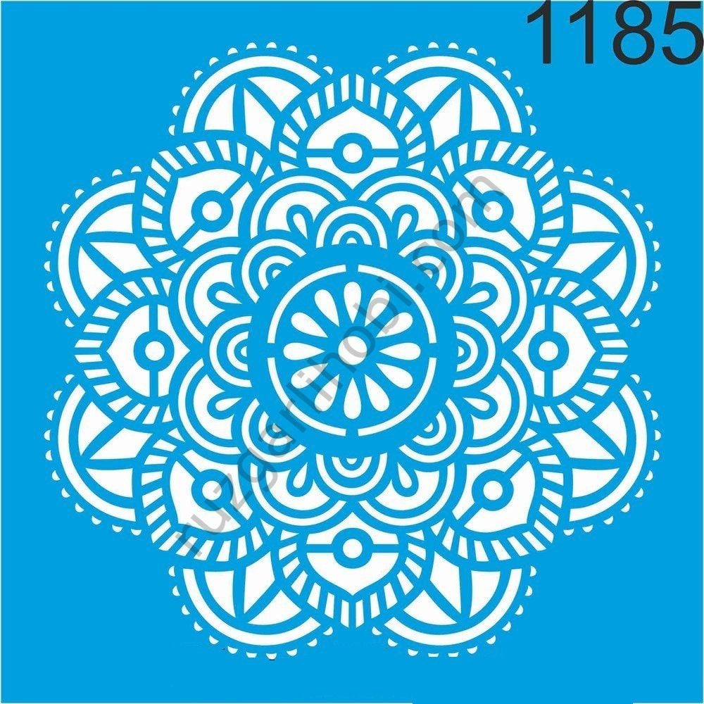 Stencıl Mandala Desen - 1185