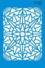 Stencıl Mandala Desen - 1193