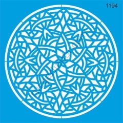 Stencıl Mandala Desen - 1194