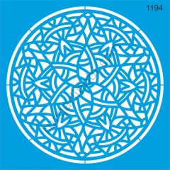Stencıl Mandala Desen - 1194