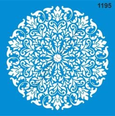 Stencıl Mandala Desen - 1195
