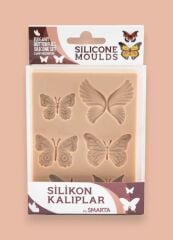 SİLİKON KALIP ZARİF KELEBEKLER -  ELEGANT BUTTERFLİES SK1013100