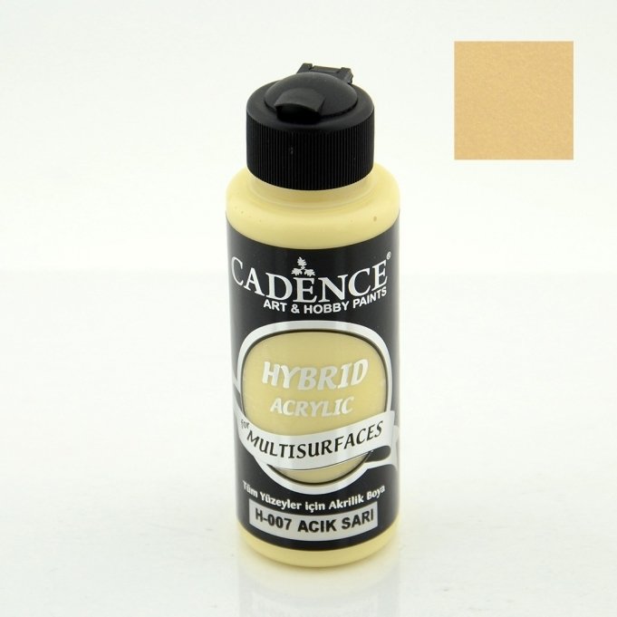 H-007 Açık Sarı Hybrid Akrilik Multisurfaces 120 ml