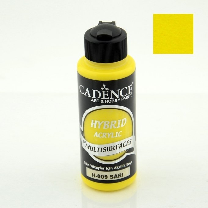 H-009 Sarı Hybrid Akrilik Multisurfaces 120 ml