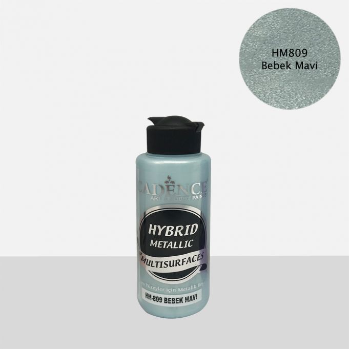 HM-809 Bebek Mavi Hybrid Metalik Multisurfaces 120 ml