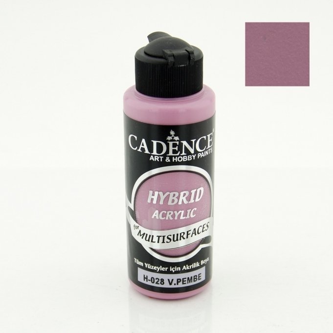 H-028 V. Pembe Hybrid Akrilik Multisurfaces 120 ml
