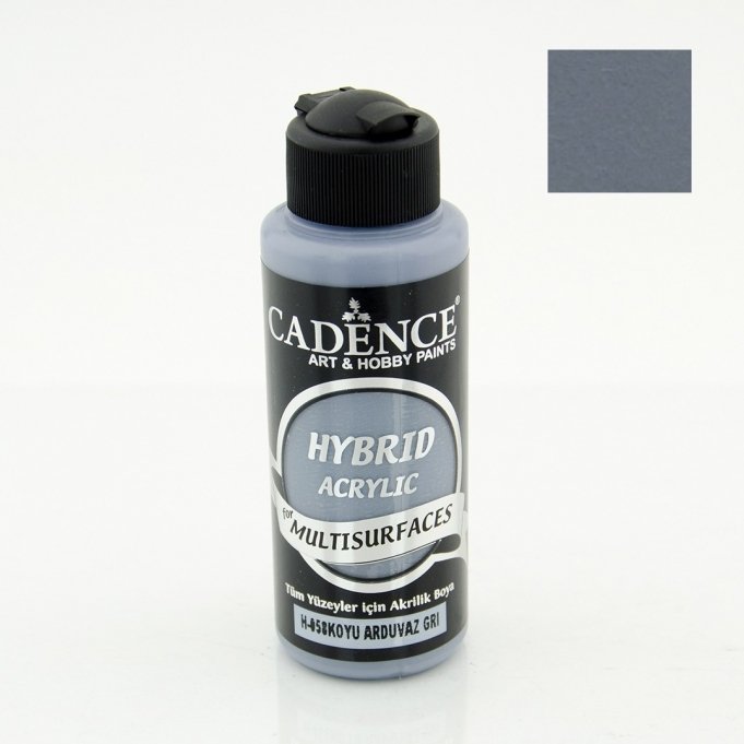 H-058 Koyu Arduvaz Gri Hybrid Akrilik Multisurfaces 120 ml