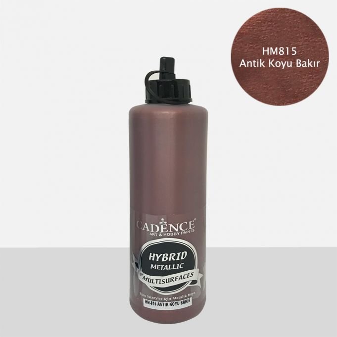 HM-815 Antik Koyu Bakır Hybrid Metalik Multisurfaces 500 ml
