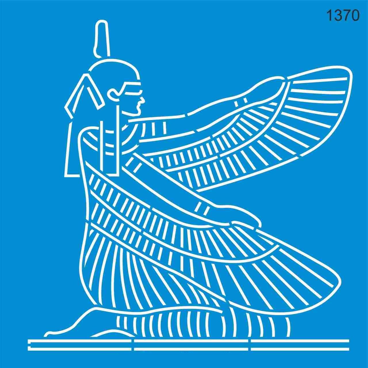 Stencıl Otantik Mısır Desen - 1370
