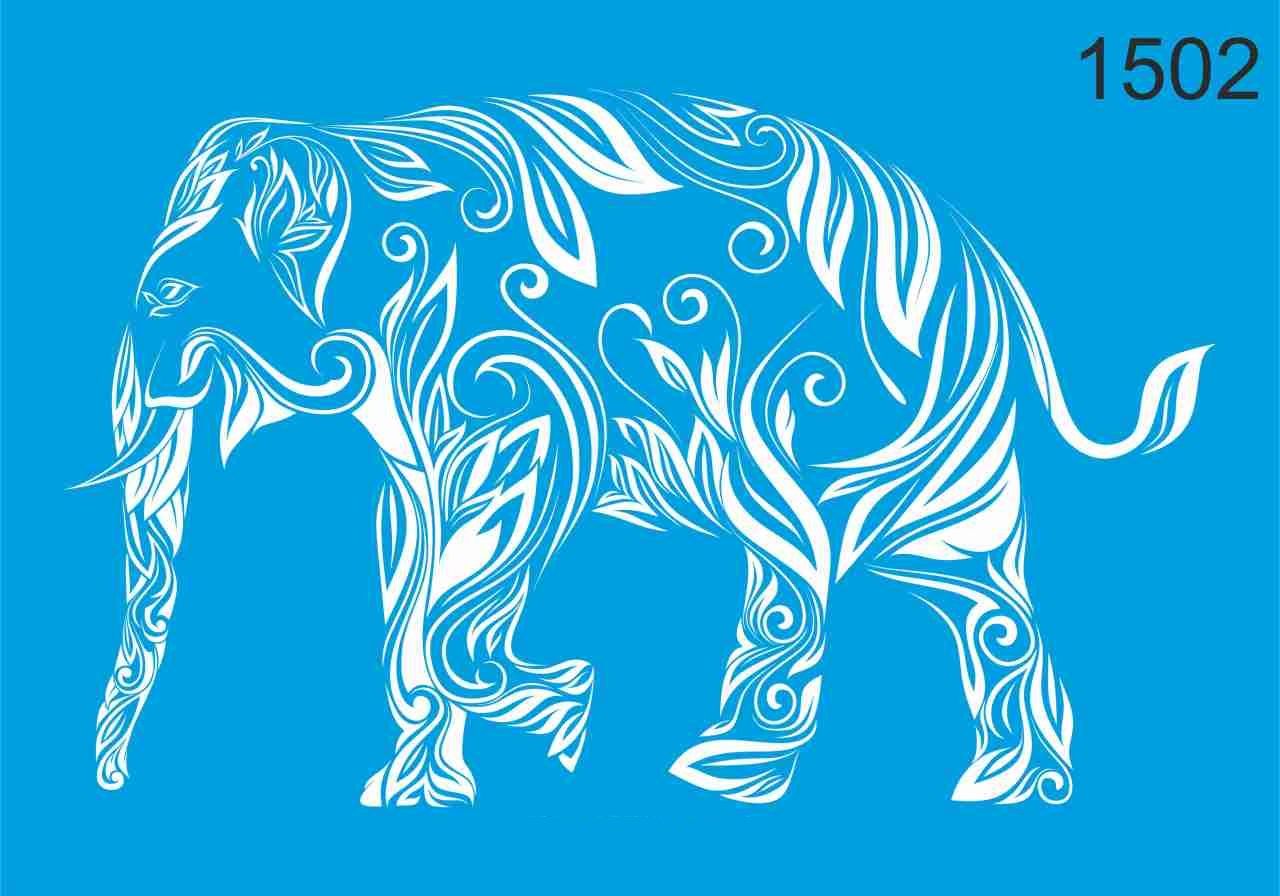 Stencıl Filli Zen Desen - 1502