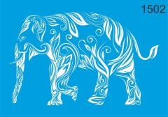 Stencıl Filli Zen Desen - 1502