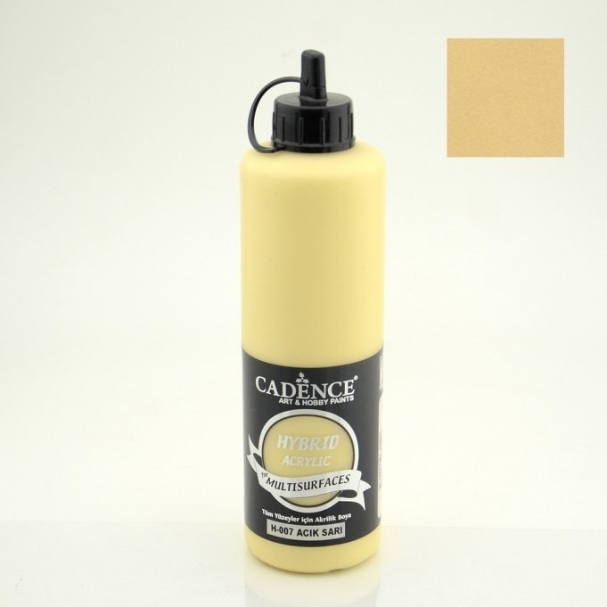H-007 Açık Sarı Hybrid Akrilik Multisurfaces 500 ml
