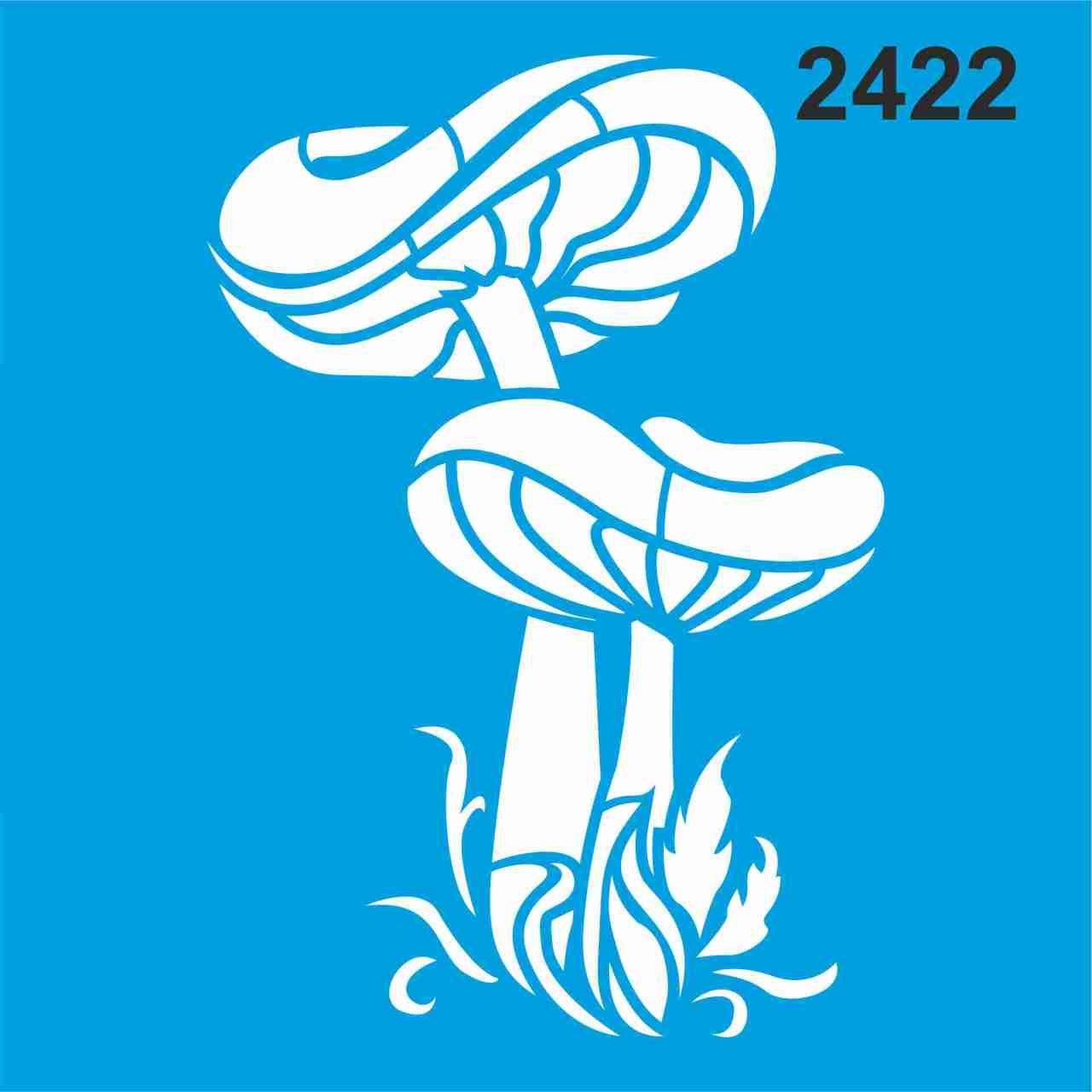 Stencıl Mantar Desen - 2422