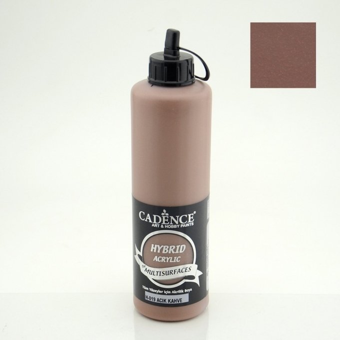 H-019 Açık Kahve Hybrid Akrilik Multisurfaces 500 ml