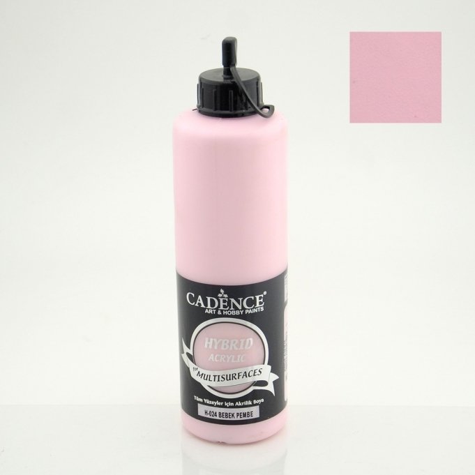 H-024  Bebek Pembe Hybrid Akrilik Multisurfaces 500 ml