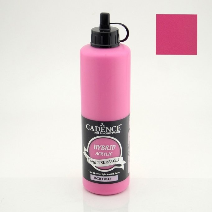 H-025 Fuşya Hybrid Akrilik Multisurfaces 500 ml