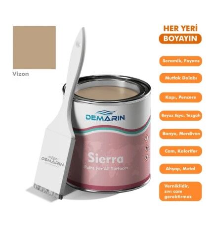 SERAMİK MUTFAK BOYASI SIERRA TEK KOM. VİZON