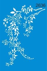 Stencıl Dallar ve Yapraklar - 2636