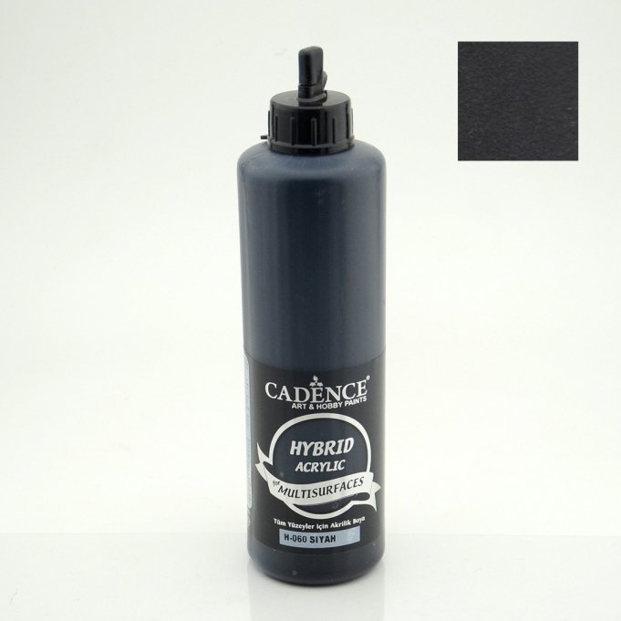 H-060 Siyah Hybrid Akrilik Multisurfaces 500 ml