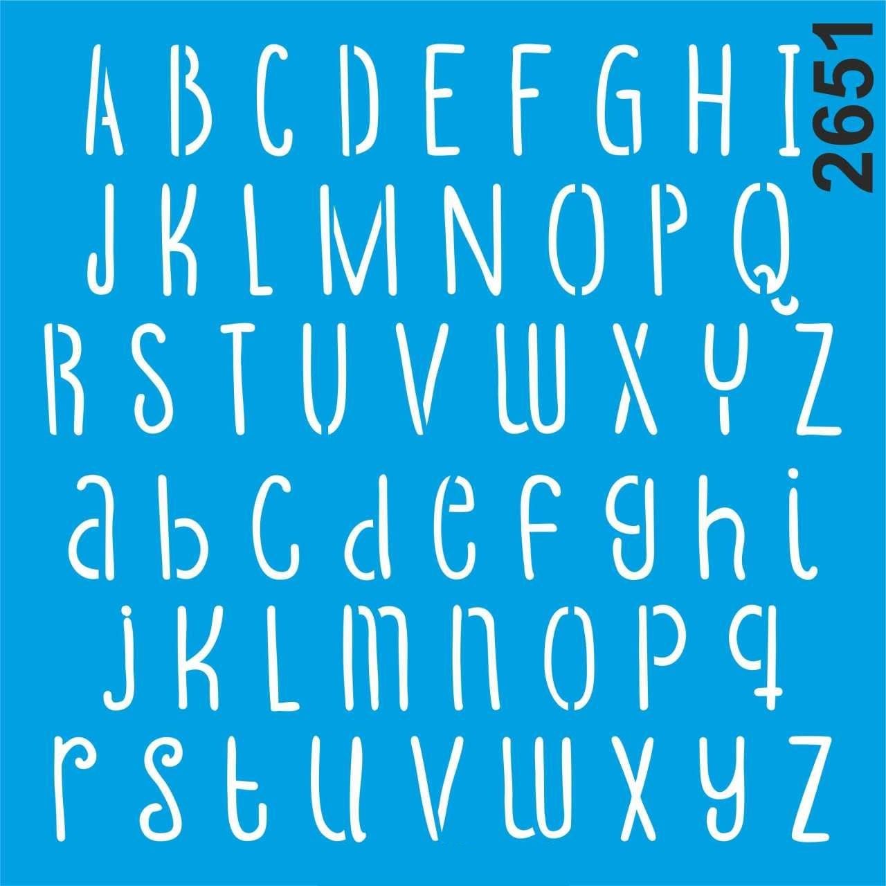 Stencıl Font - 2651