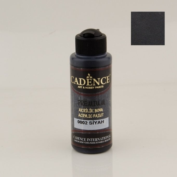0002 Siyah Premium Akrilik Boya