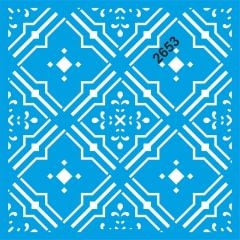 Stencıl Otantik Fayans Desen - 2653