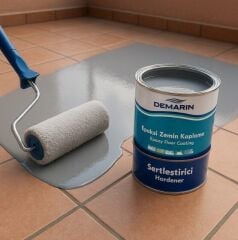 EPOKSİ ZEMİN KAPLAMA VE BOYASI MAVİ RENK