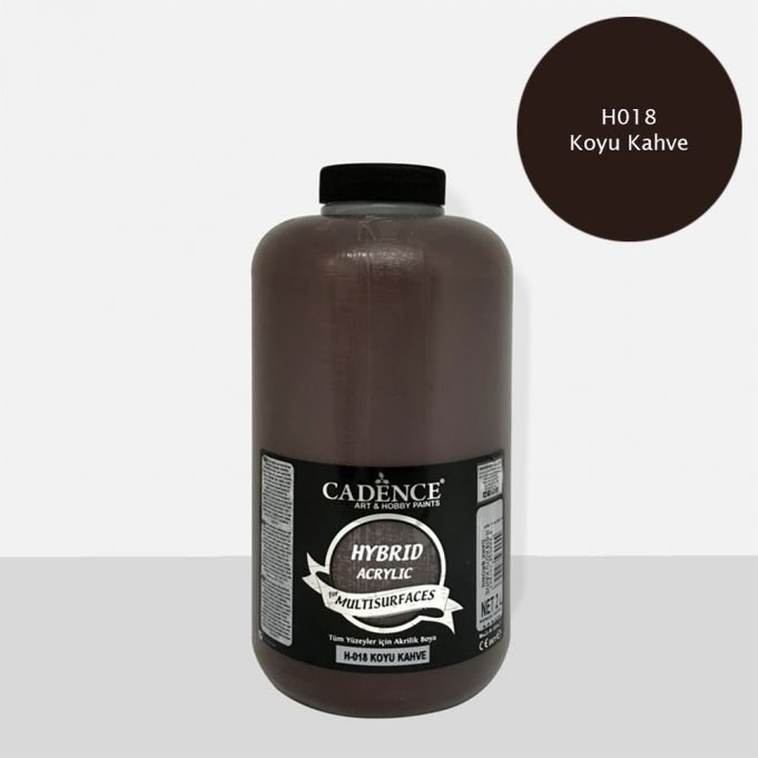 H-018 Koyu Kahve Hybrid Akrilik Multisurfaces 2000 ml