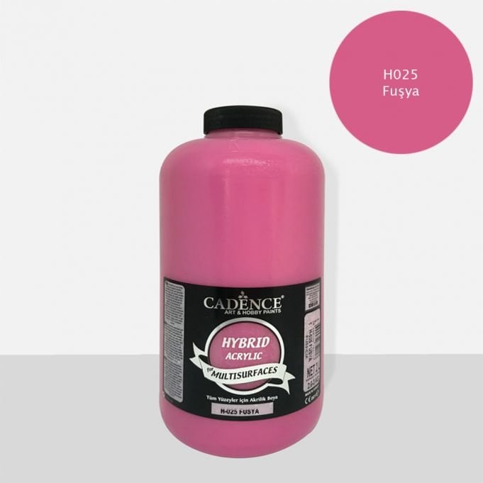 H-025 Fuşya Hybrid Akrilik Multisurfaces 2000 ml