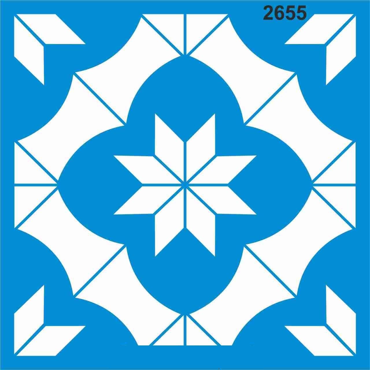 Stencıl Fayans Deseni - 2655