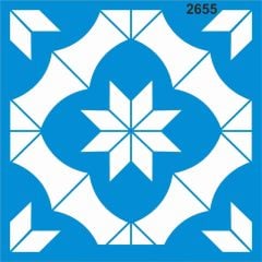 Stencıl Fayans Deseni - 2655
