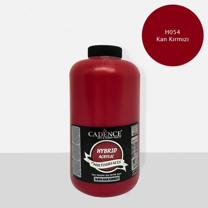H-054 Kan Kırmızı Hybrid Akrilik Multisurfaces 2000 ml