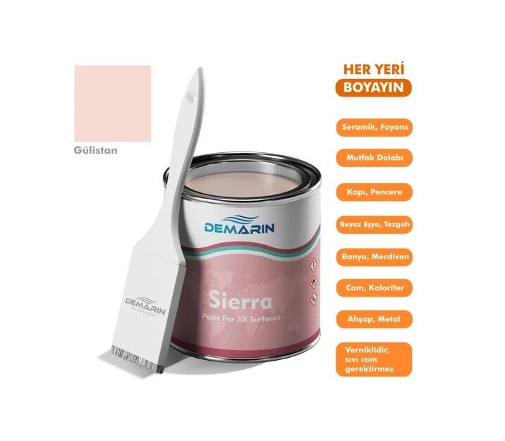 SERAMİK MUTFAK BOYASI SIERRA TEK KOM. GÜLİSTAN