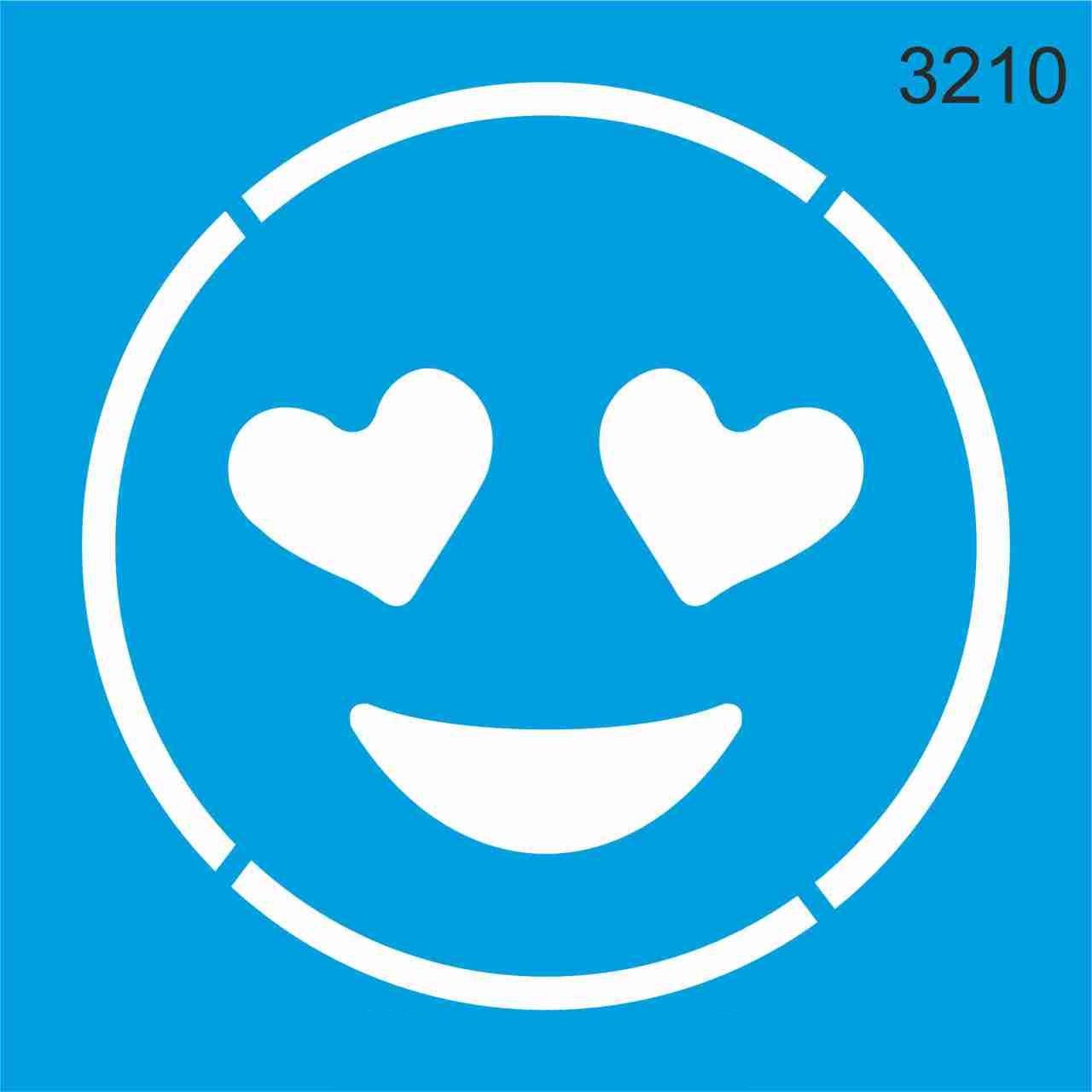 Stencıl Emoji Desen - 3210