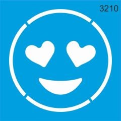 Stencıl Emoji Desen - 3210