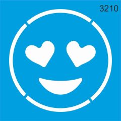 Stencıl Emoji Desen - 3210