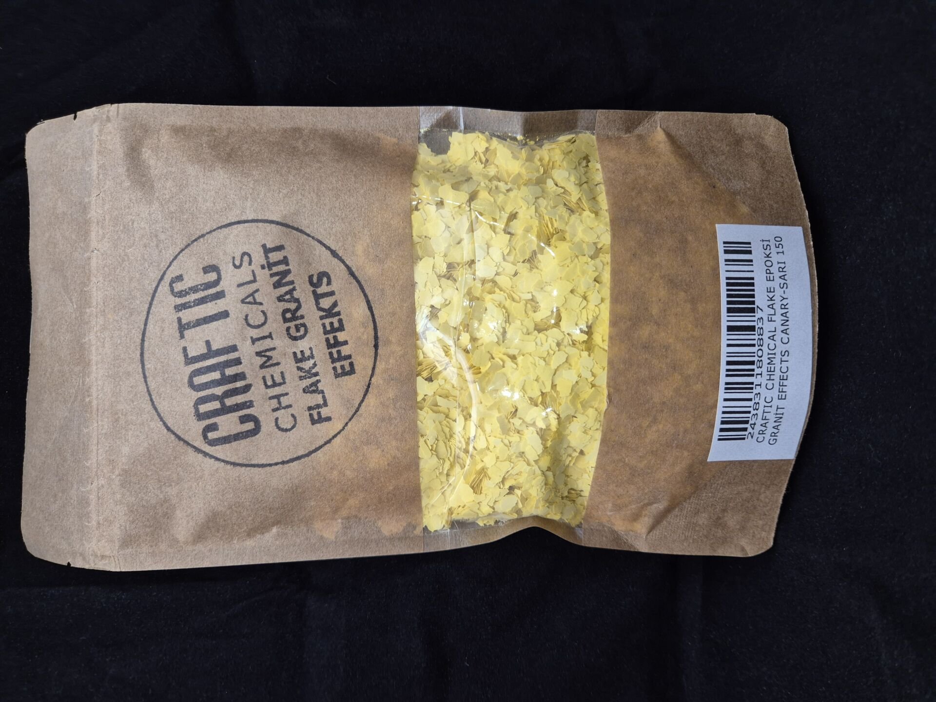 Paletto Terrazo Epoksi Flake ( CANARY- SARI )