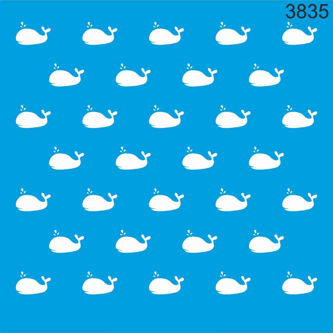 Stencıl Balina Desen - 3835
