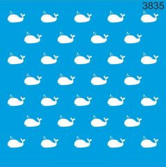 Stencıl Balina Desen - 3835