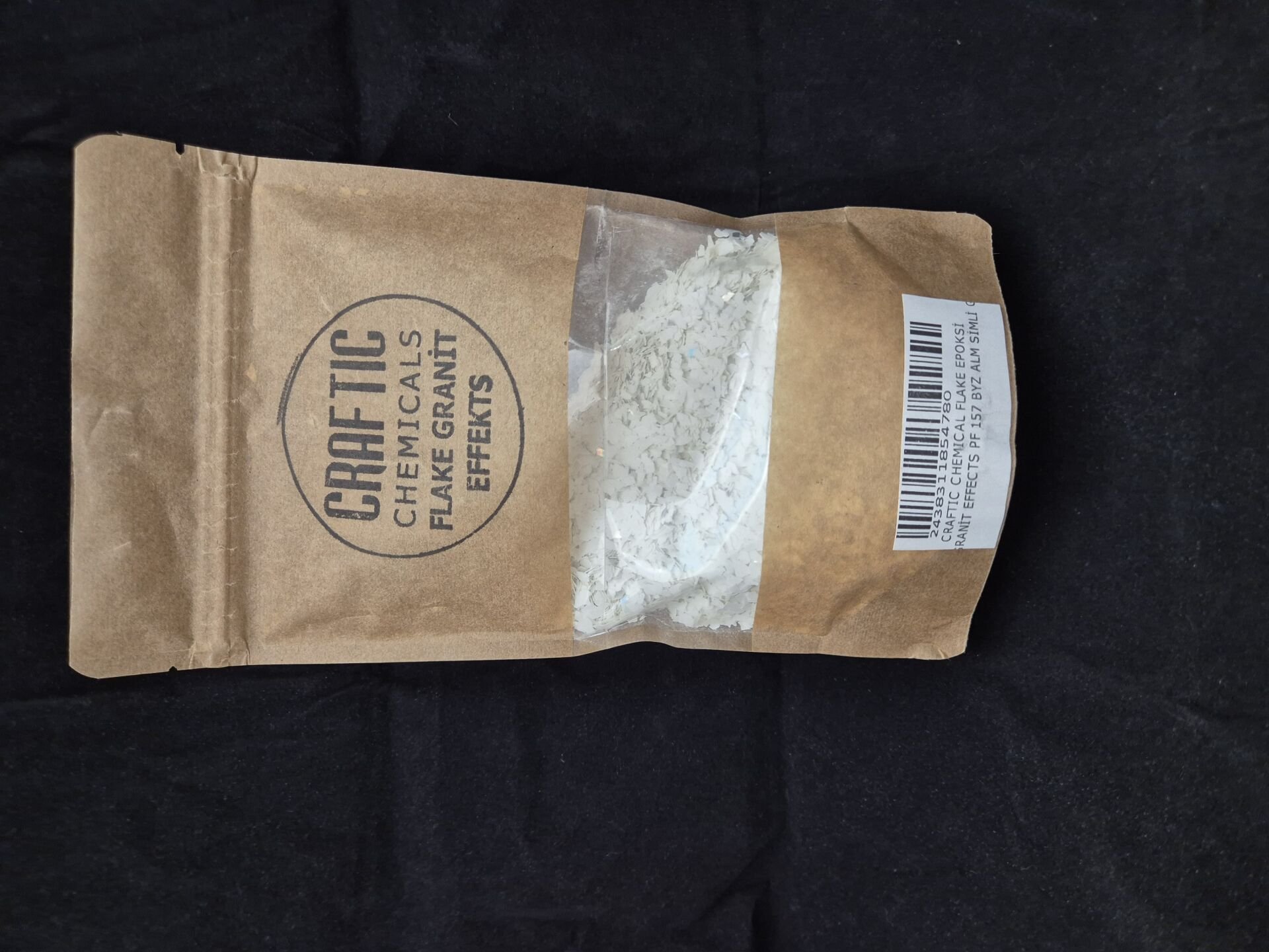 Paletto Terrazo Epoksi Flake ( PF-157 BEYAZ ALÜMİNYUM SİMLİ KARIŞIK )