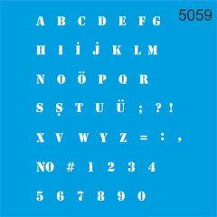 Stencıl Küçük Harfler - 5059